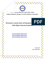 Harmonised Academic Rules and Regulations of Ethiopian Public Higher Education Institutions March 2023