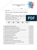 Test de Inteligencia Emocional para Aplicar A Pacientes.