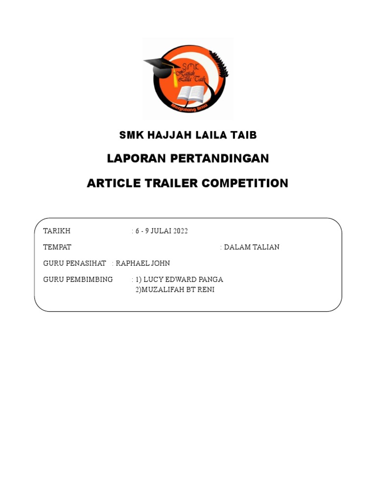 Article Trailer 2022 Pdf