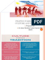 FAMILY VALUES, CULTURE and TRADITION - HandOut