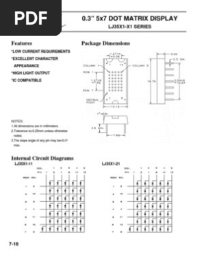 5x7 Dot Matrix Display