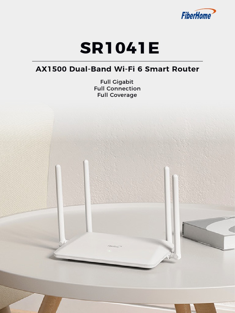 roteador wifi 6 gigabit fiberhome ax1500 mbps