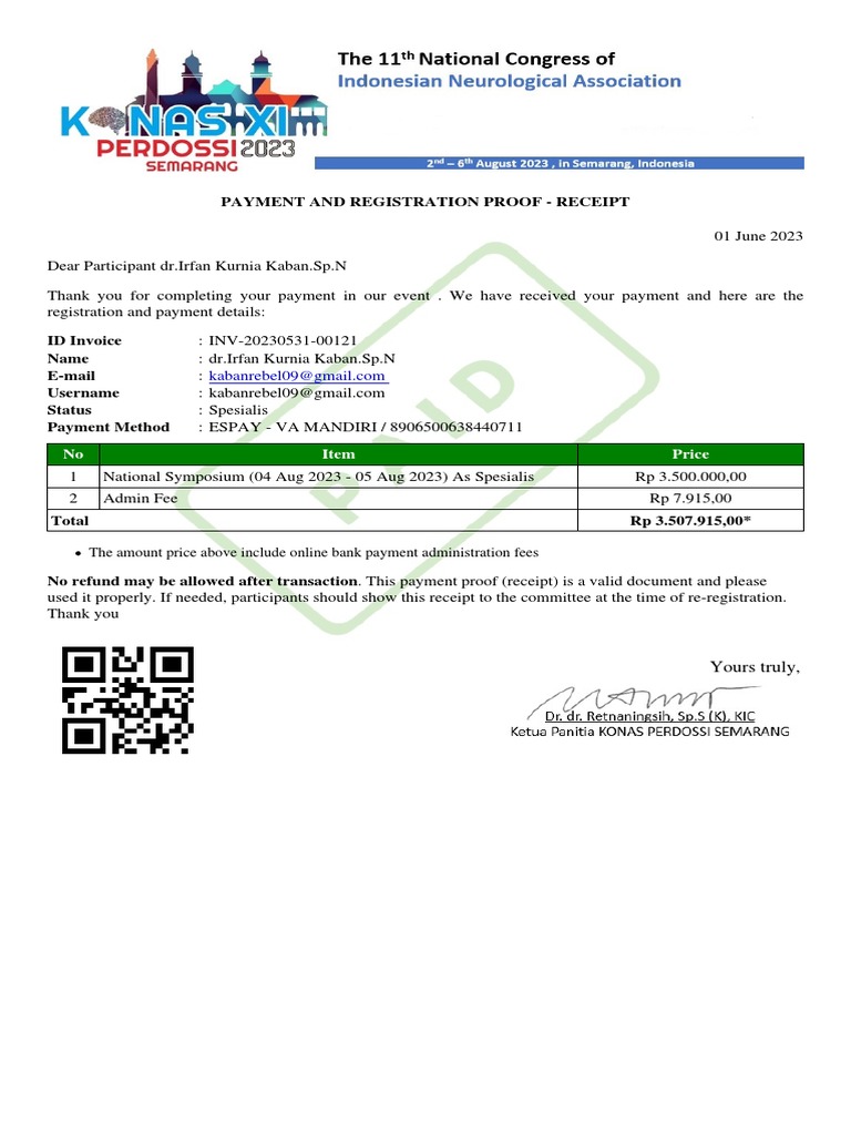 Registration Proof | PDF