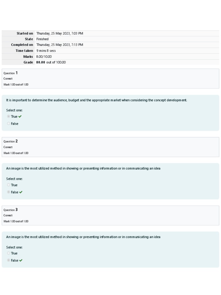 GEN 103 Week 4 Quiz 2 Results | PDF | Career & Growth | Social Science