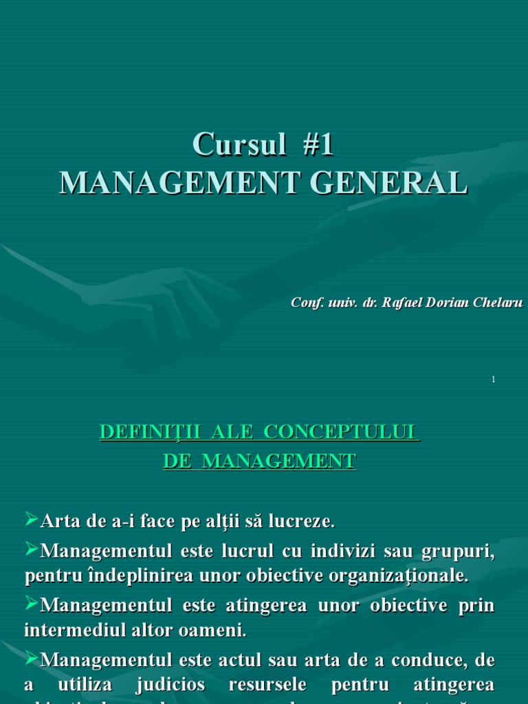 Management Curs Pdf , Introduction to Management and Organizational ...