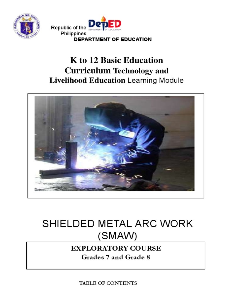 SMAW Learning Module for Grades 7-8 | PDF | Screw | Numbers