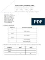 Ejercicios de Formulación