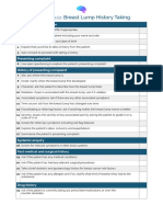 OSCE Checklist Breast Lump History Taking