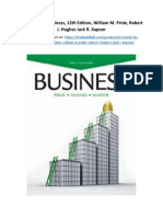 Test Bank For Business 12th Edition William M Pride Robert J Hughes Jack R Kapoor