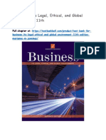 Test Bank For Business Its Legal Ethical and Global Environment 11th Edition Marianne M Jennings