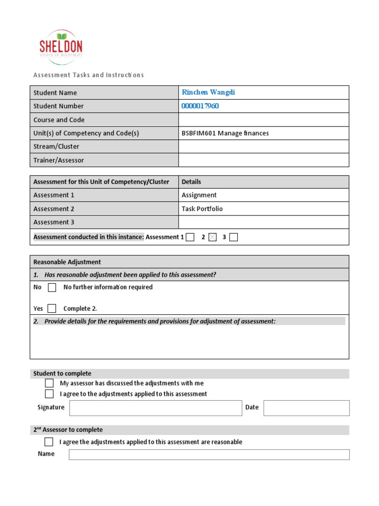 BSBFIM601 Assessment 2 Project PDF Point Of Sale Expense