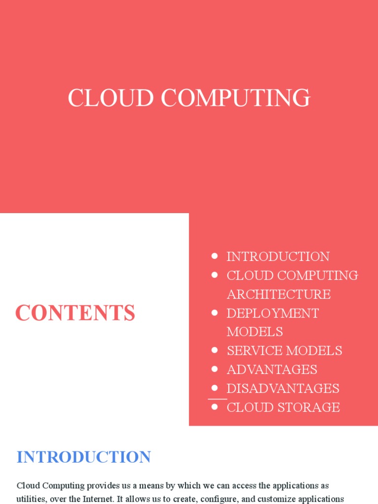 Cloud Computing | PDF