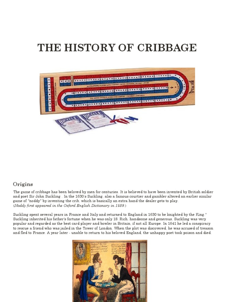 THE HISTORY OF CRIBBAGE Latest 1 PDF Naval Warfare Ships