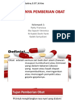 Pentingnya Pemberian Obat