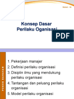 Konsep Dasar Perilaku Organisasi