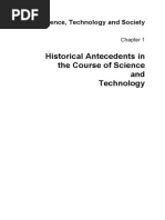 Historical Antecedents in The Course of Science and Technology