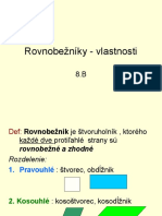 Rovnobezniky - Vlastnosti