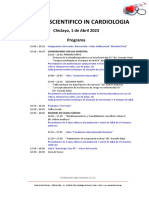 Agenda Forum Scientifico Cardio Chiclayo - 01-04-2023