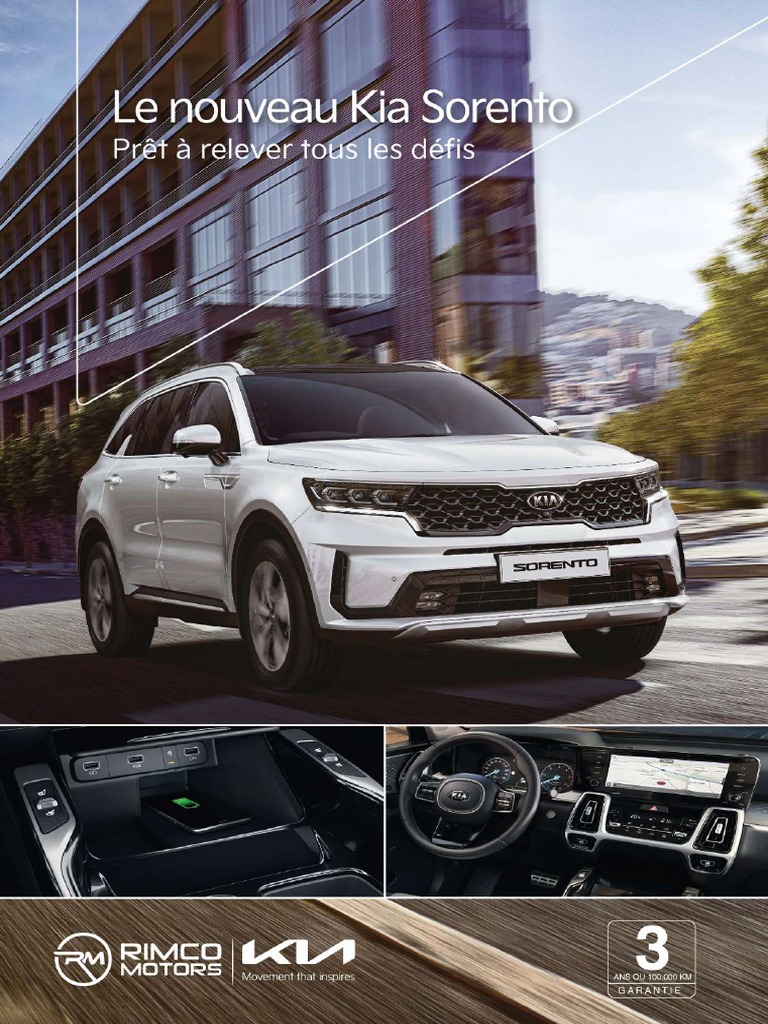 Fiche Technique Kia Sorento PDF