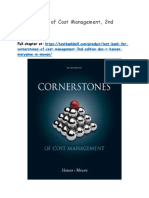 Test Bank For Cornerstones of Cost Management 2nd Edition Don R Hansen Maryanne M Mowen