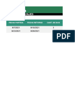 Plantilla de Control de Viaje Personal en Excel