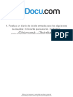 1 Realiza Un Diario de Doble Entrada para Los Siguientes Conceptos Interes Profesional Aptitud Autoconcepto Autoeficacia