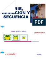 Serie, Seriación y Secuencia