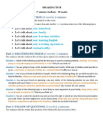 B1.1-Speaking Test Format