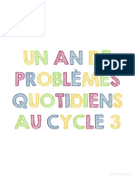 Problèmes Quotidiens Cycle 3