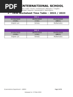 2nd TT - AY22.23 - Time Table - All in One