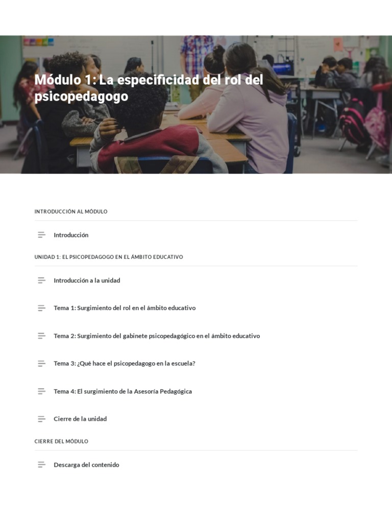 Rol del Psicopedagogo en Educación | PDF | Maestros | Enseñando