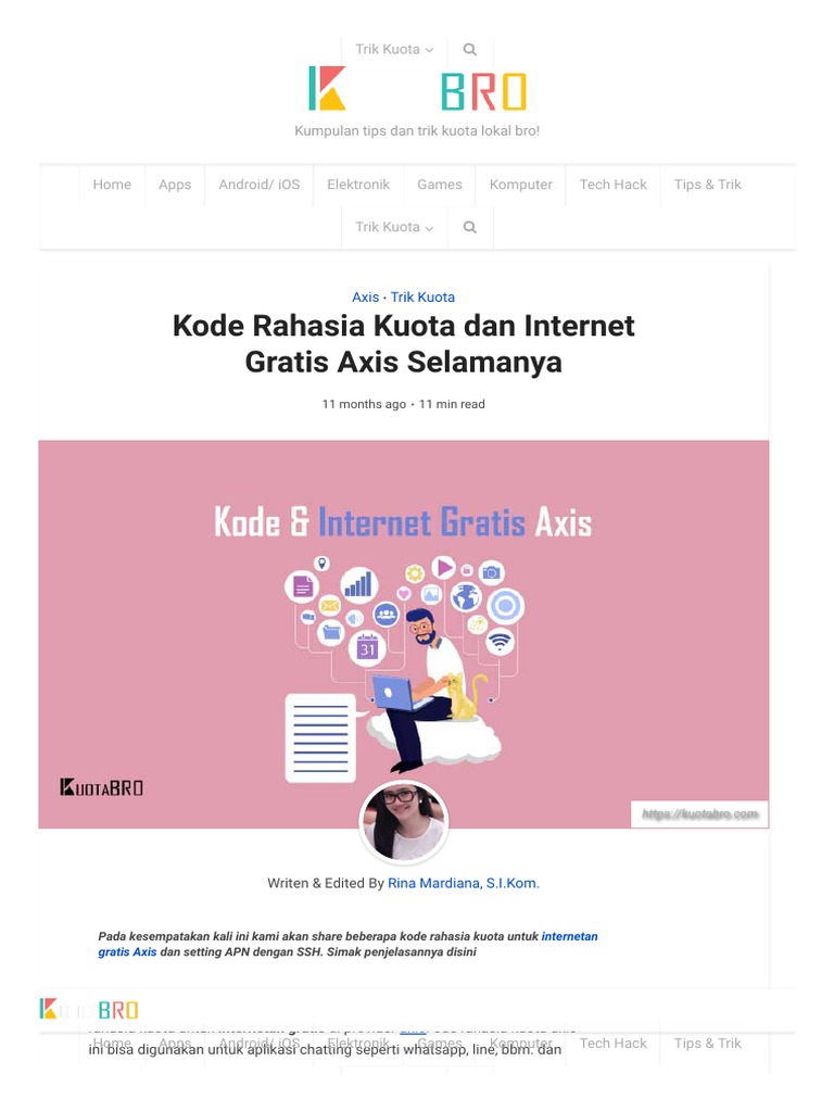 2 Kode Rahasia Kuota Dan Internet Gratis Axis Selamanya PDF
