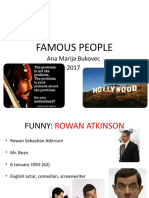 Famous People. Ana Marija Bukovec - Prava Predstavitev