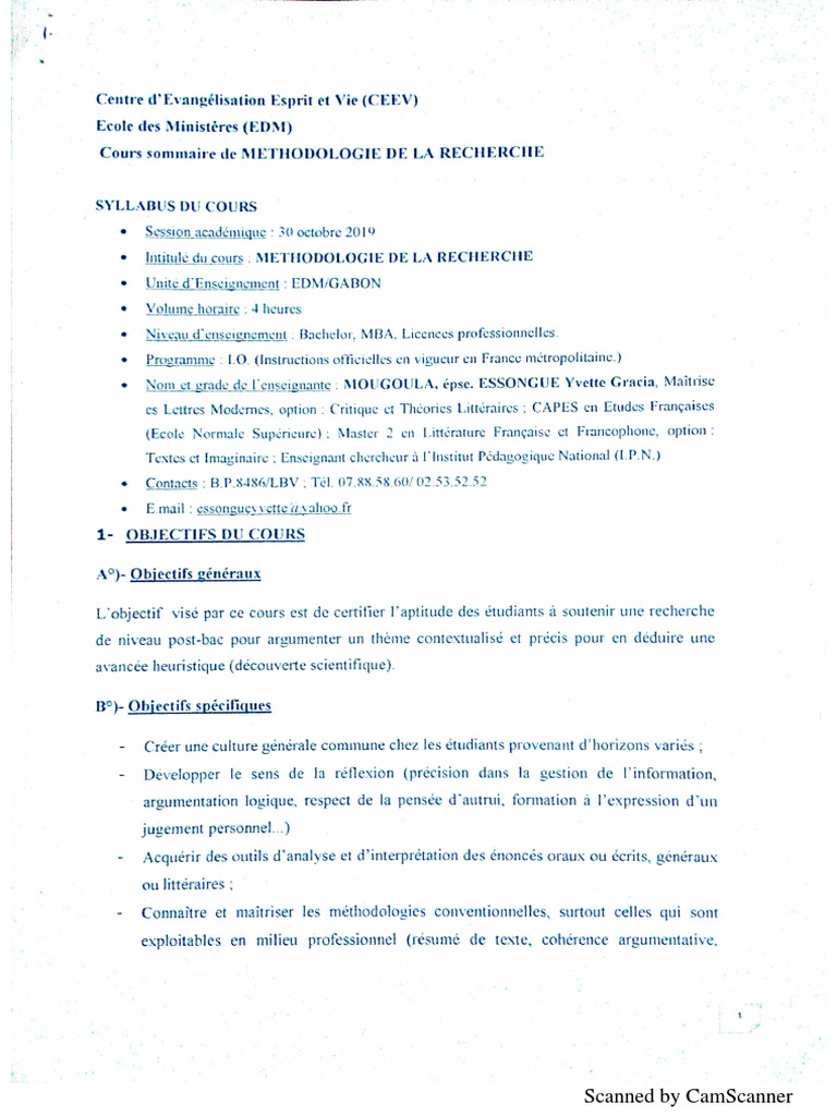 comment expliquer la méthodologie de recherche