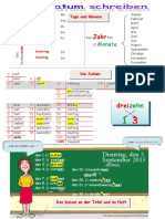 Das Datum Schreiben An - Der - Tafel