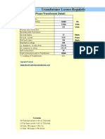 Transformer Losses Calculation