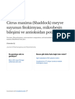 Phytochemistry Micronutrient Composition and Antioxidant Potentials of Citrus Maxima Shaddock Fruit Juice - TR