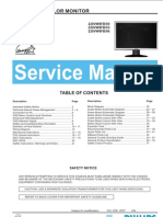 Philips LCD Monitor 220VW8FB Service Manual