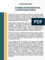 Comunicado de Renuncia Al CNE de Rector Roberto Picón