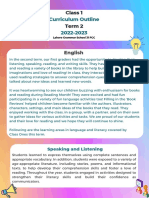 Class 1 Second Term Curriculum Outline