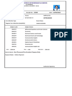 Student Exam Fee Receipt Report