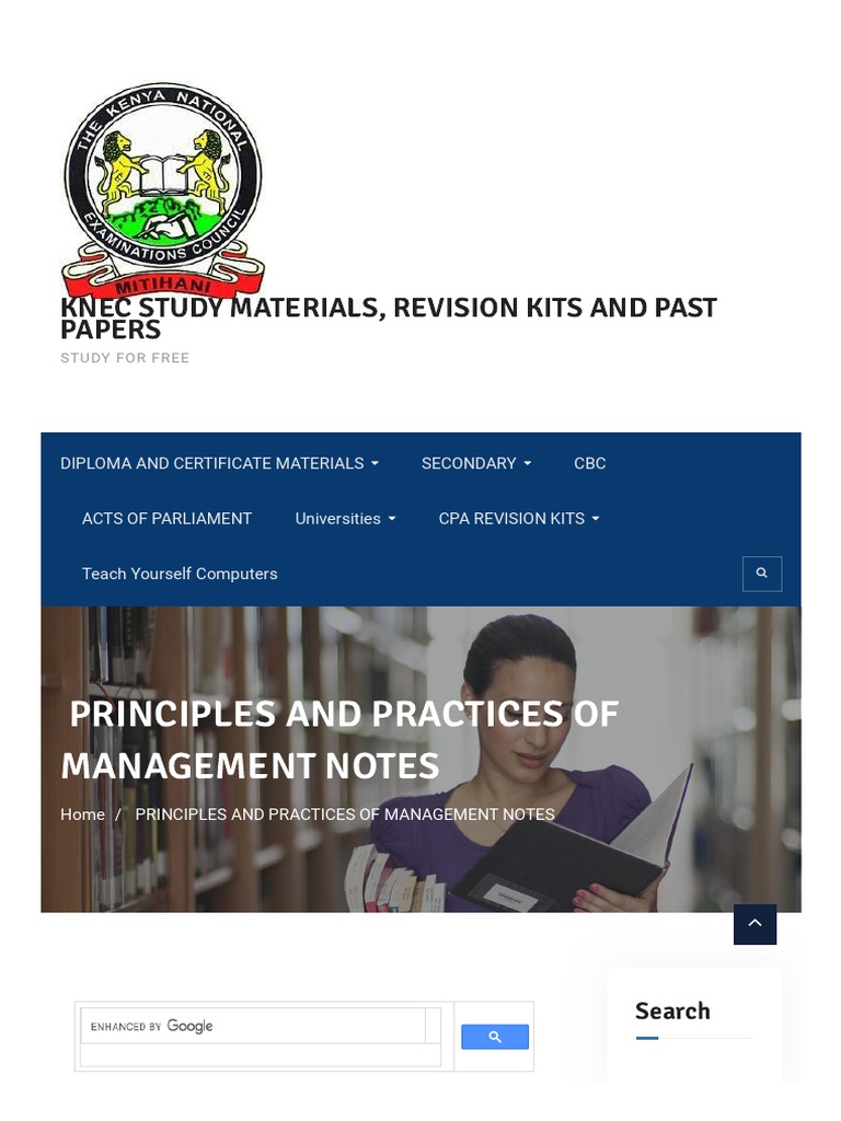 principles-and-practices-of-management-notes-knec-study-materials