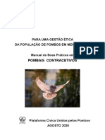 Manual para Uma Gestão Ética Da População de Pombos em Meio Urbano