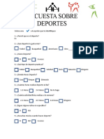 Encuesta Sobre Deportes