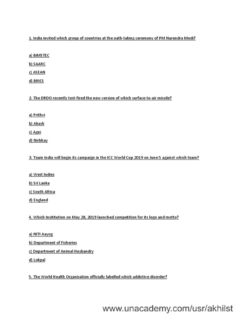 28 may current affairs mcq PDF