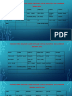 Horario en Mett 2021