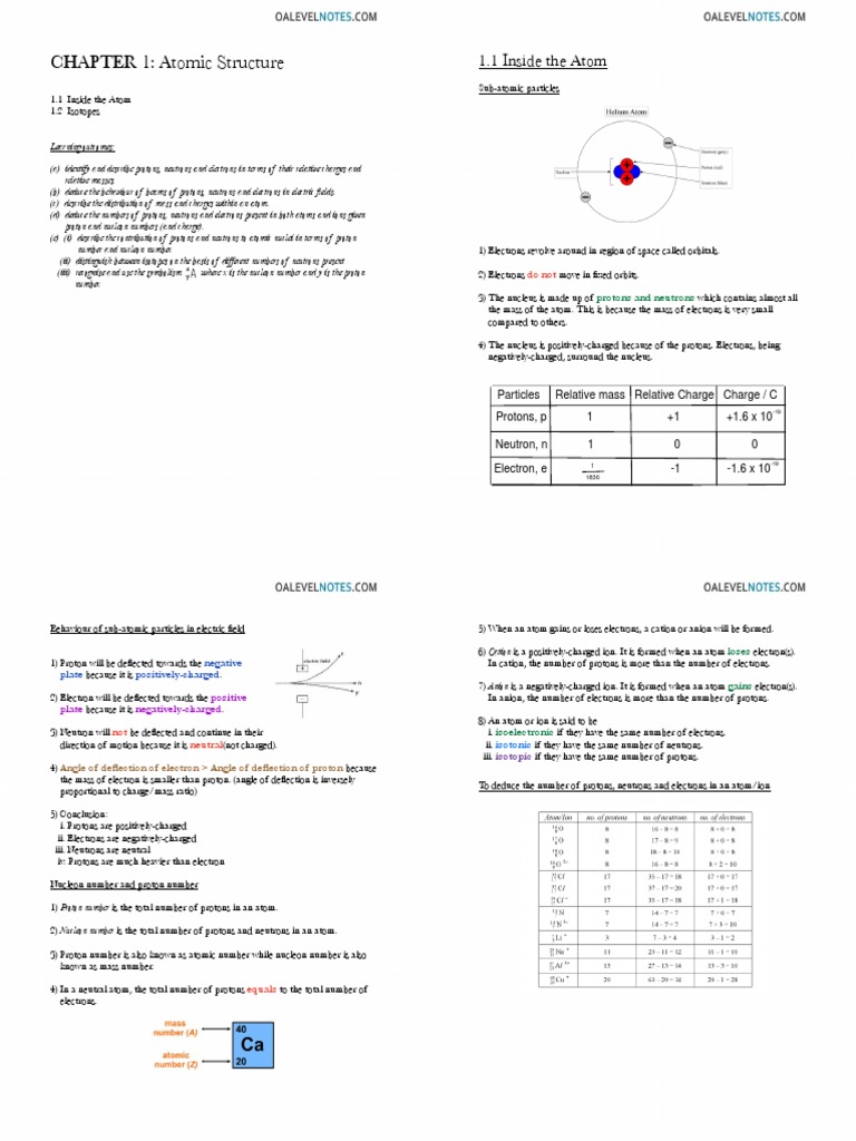 Understanding Atomic Structure and Isotopes | PDF | Chemical Bond ...
