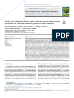 Trends in The Mitigation of Heavy Metal Ions From Aqueous Solutions