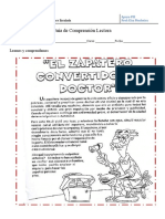 Comprensión de Lectura Lunes 25 de Julio