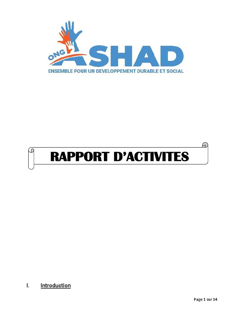 Rapport d'activités de l'ONG ASHAD | PDF | Tchad | Cancer du sein